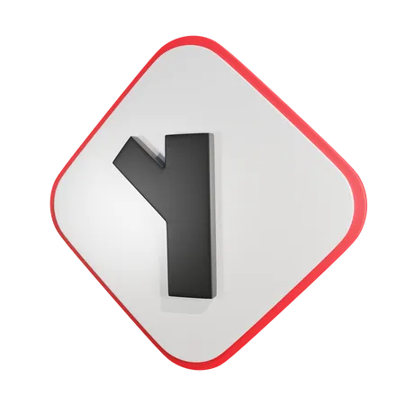 Intersection en Y  3D Icon
