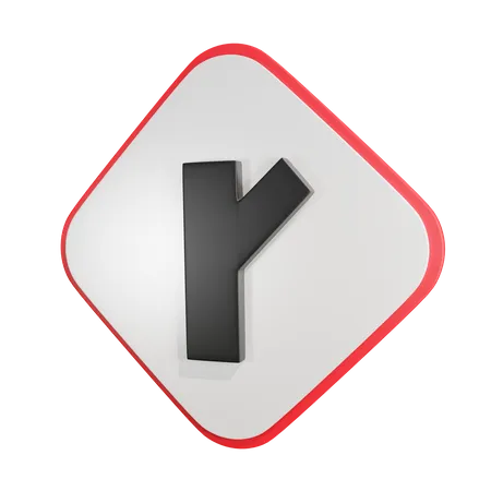 Y Intersection2  3D Icon