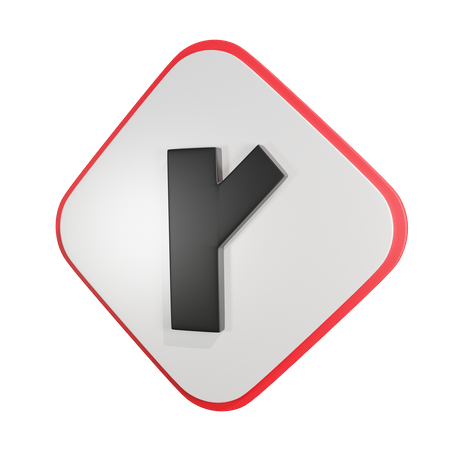 Y Intersection2  3D Icon