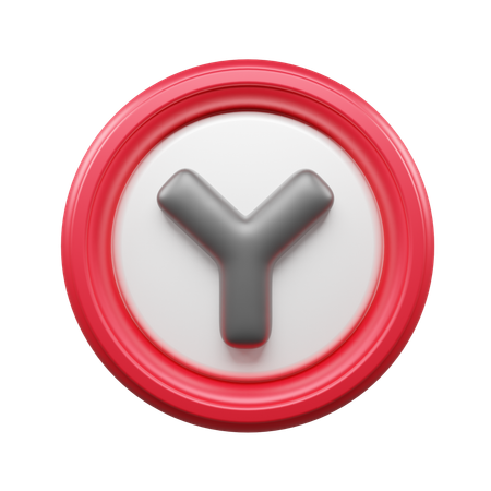 Y-Kreuzung  3D Icon