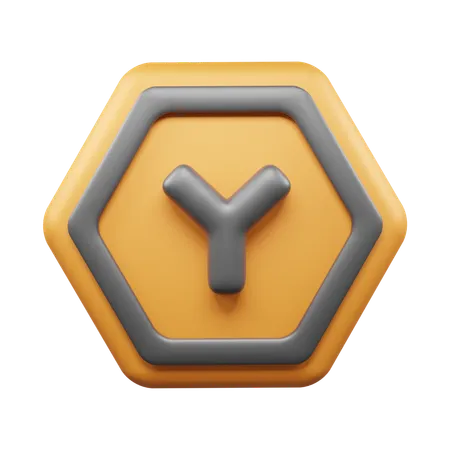 Y-Kreuzung  3D Icon