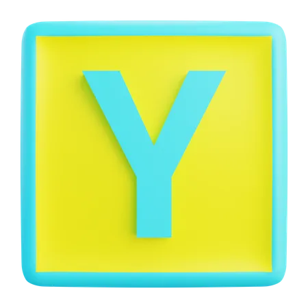 Y Letter  3D Icon