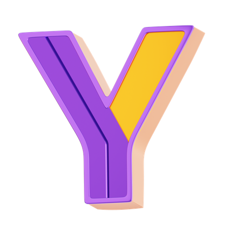 Y Letter  3D Icon