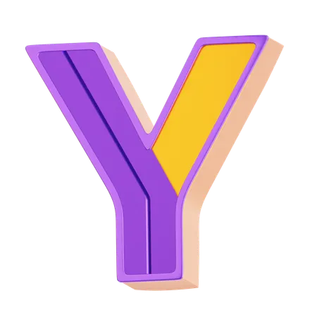Y Letter  3D Icon