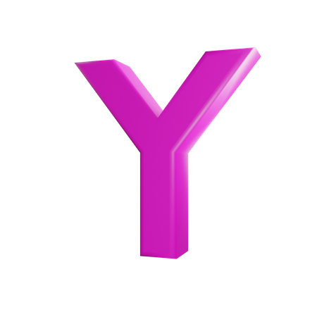 Y Letter  3D Icon