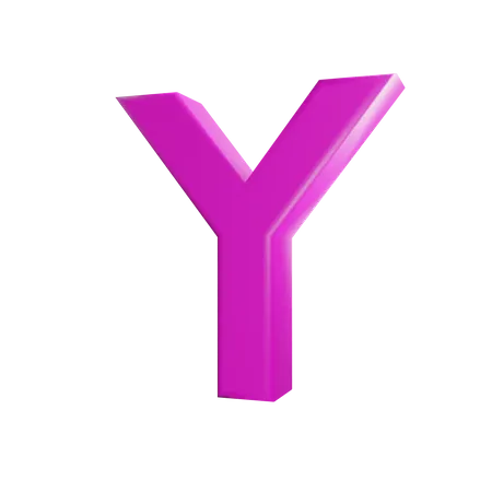 Y Letter  3D Icon