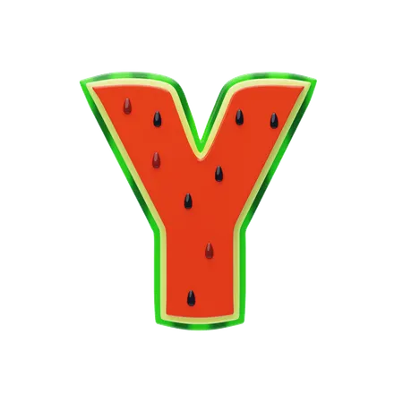 Y Letter  3D Icon
