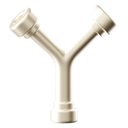 Y Pipe Shape  3D Icon