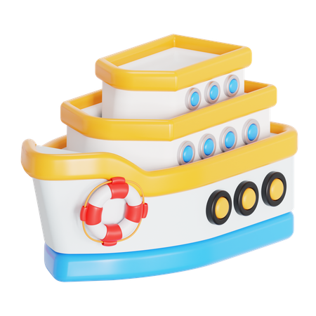 Yacht  3D Icon
