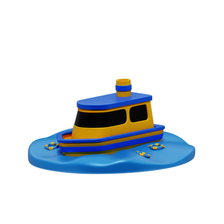 Yacht  3D Icon