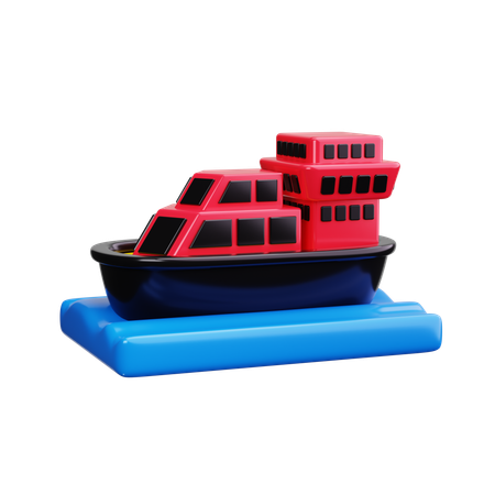 Yacht  3D Icon
