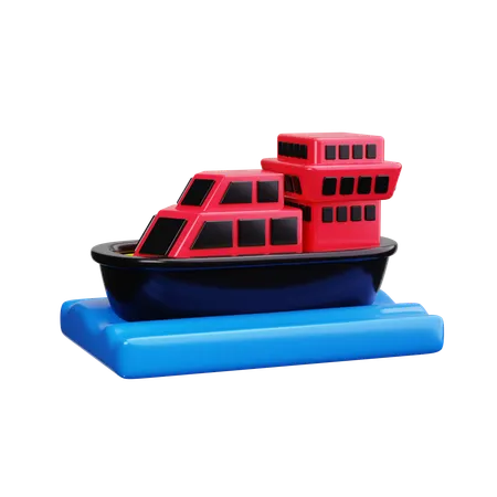 Yacht  3D Icon