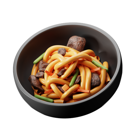 Yakisoba Japanese Food  3D Icon