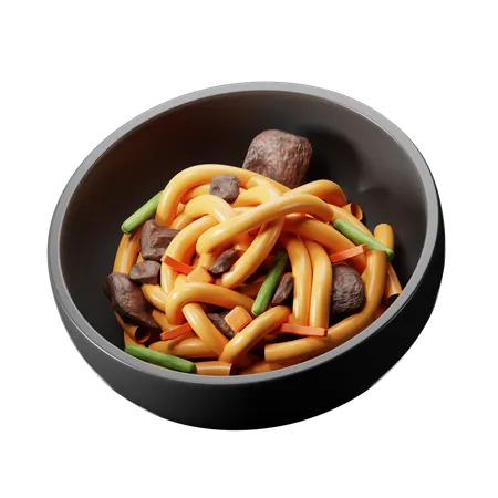 Cuisine japonaise Yakisoba  3D Icon