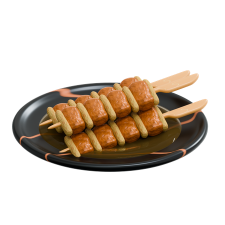 Yakitori  3D Icon