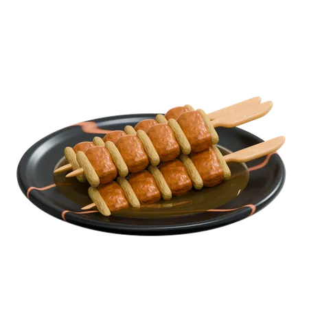 Yakitori  3D Icon