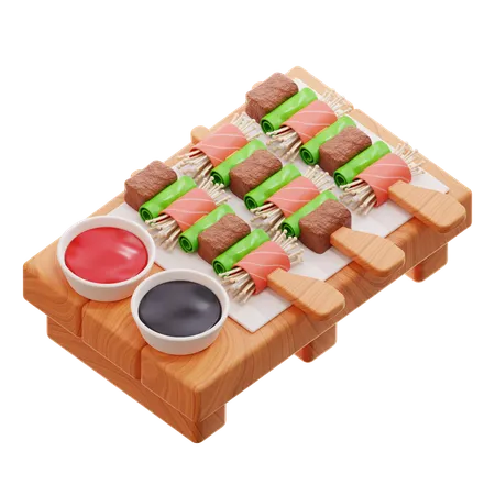 Yakitori  3D Icon