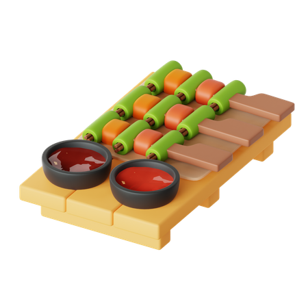 Yakitori  3D Icon