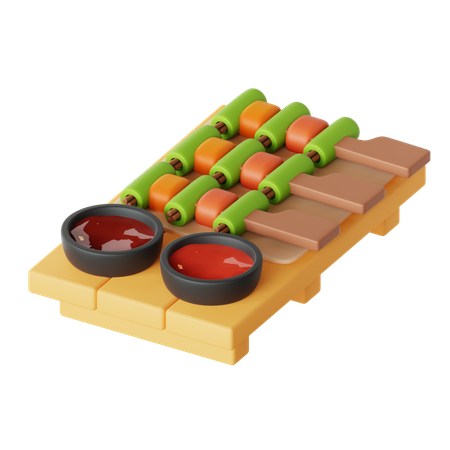 Yakitori  3D Icon