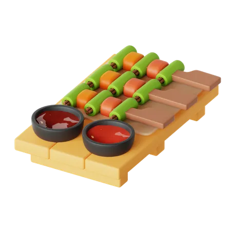 Yakitori  3D Icon