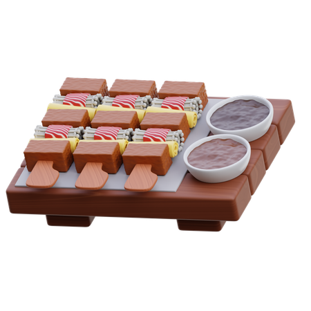 Yakitori  3D Icon