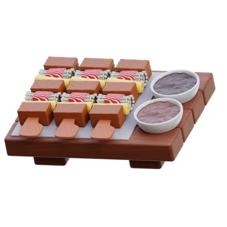Yakitori  3D Icon