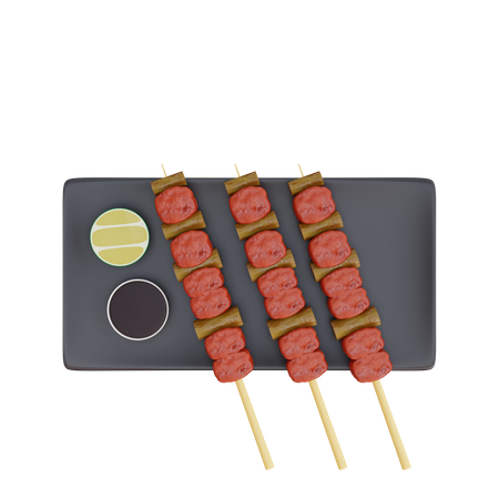 Yakitori  3D Icon