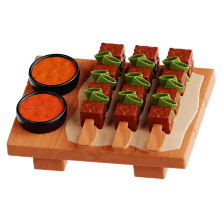 Yakitori  3D Icon