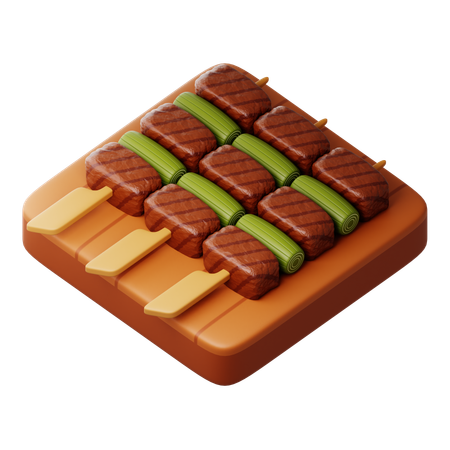 Yakitori  3D Icon