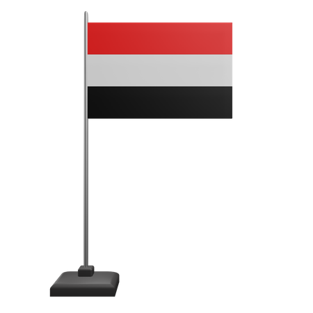 Yamen-Flagge  3D Icon