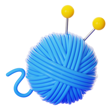 YARN BALL  3D Icon