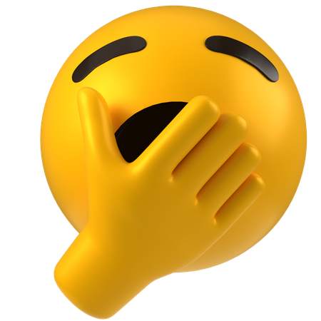 Yawning Face  3D Icon