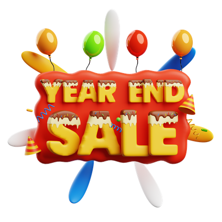 Year-End Sale  3D Icon