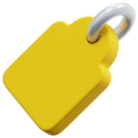 Yellow Arch Tag  3D Icon