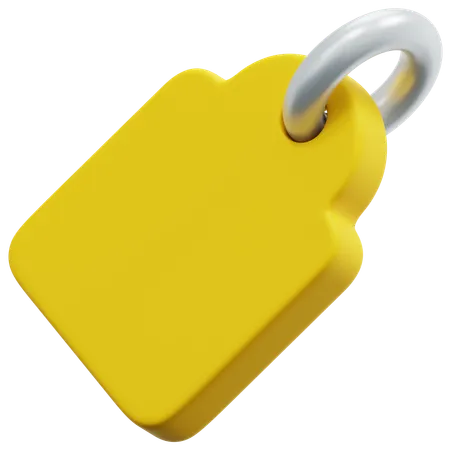 Yellow Arch Tag  3D Icon