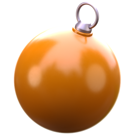 Yellow ball  3D Icon