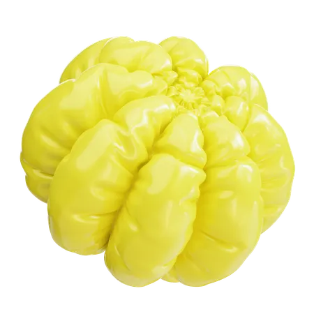 Yellow balloon  3D Icon