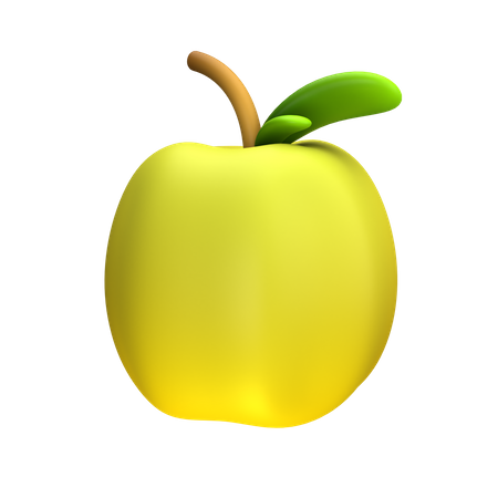 Yellow Bell Pepper  3D Icon