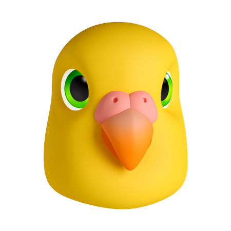 Yellow Bird 3D Illustration