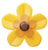 Yellow Brown Flower