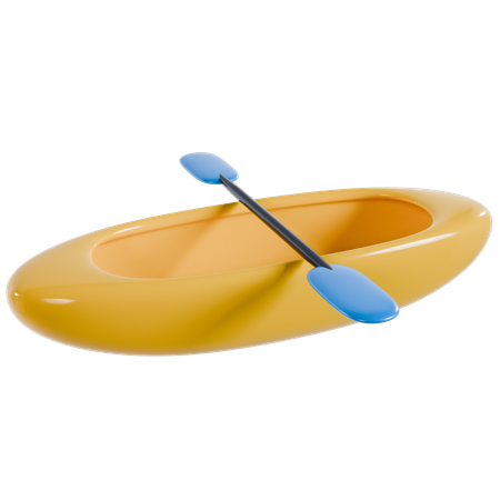 Yellow Canoe Adventure  3D Icon