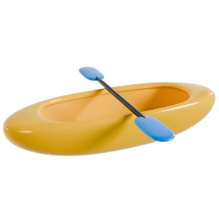 Yellow Canoe Adventure  3D Icon