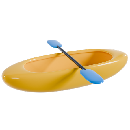 Yellow Canoe Adventure  3D Icon