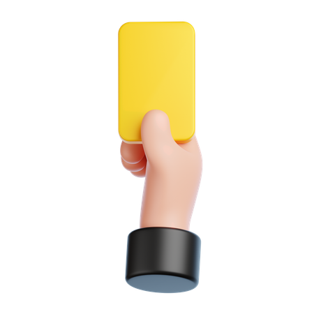 Yellow Card  3D Icon