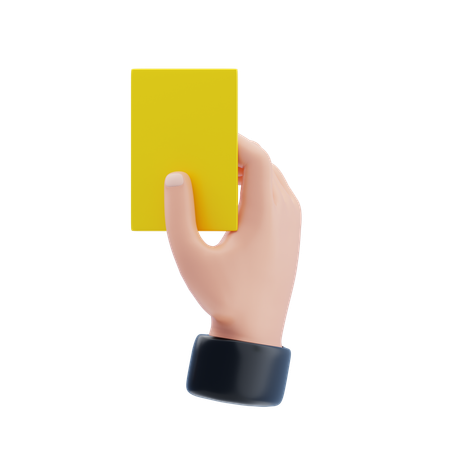 Yellow Card  3D Icon