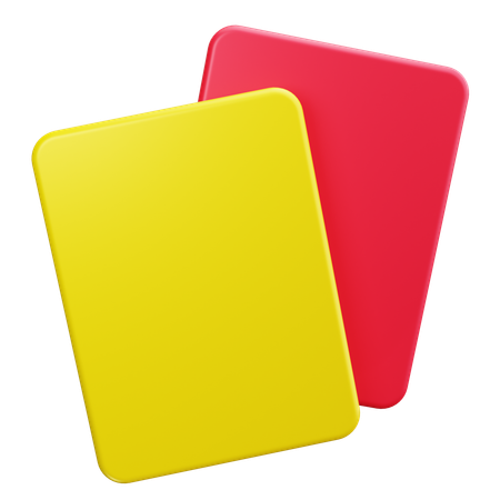 Yellow Card  3D Icon