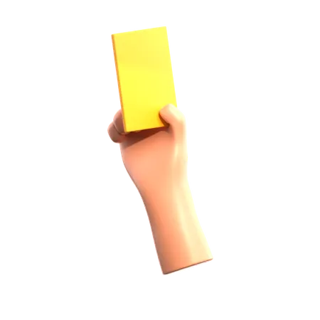 Yellow Card  3D Icon