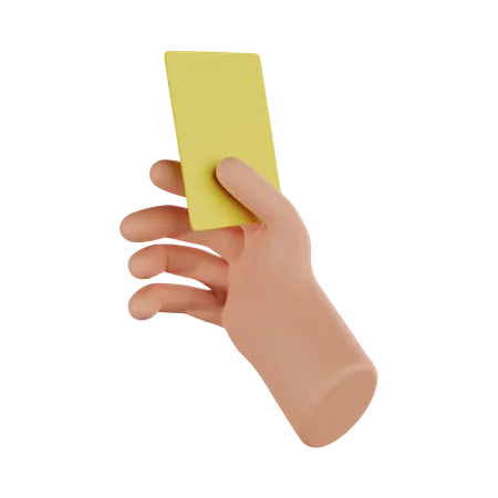 Yellow Card  3D Icon