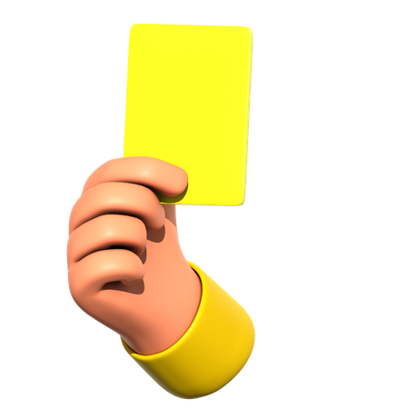 Yellow Card  3D Icon