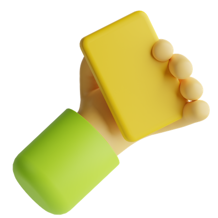 Yellow Card  3D Icon